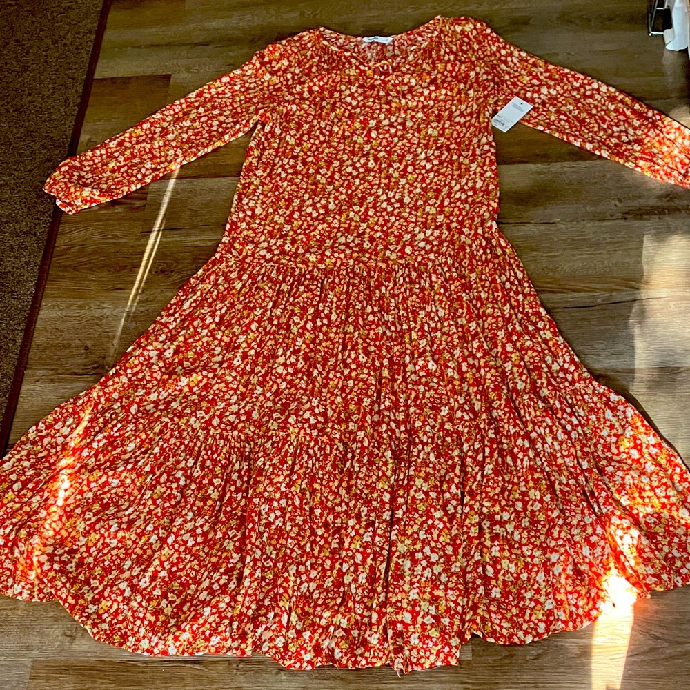 Floral Long Sleeve Maxi Dress